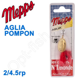 Блесна  Mepps AGLIA POMPON zlota gold 2/4,5g