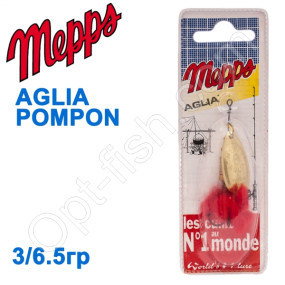 Блесна  Mepps AGLIA POMPON zlota gold 3/6,5g