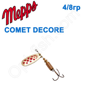 Блесна  Mepps COMET DECORE zloty/czerwone kropki  4/8g