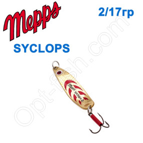 Блесна  Mepps SYCLOPS  GOLD/RED zloty/czerwony 2/17g