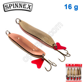 Блесна Spinnex колебалка 2-я шумовая №002 16g (5шт) *