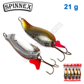 Блесна Spinnex колебалка 2-я шумовая №006 21g (5шт) *