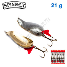 Блесна Spinnex колебалка 2-я шумовая №008 21g (5шт) *