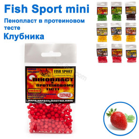 Пенопласт в протеиновом тесте Fish Sport mini (клубника)