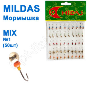 Блешня Mildas №1 mix (50шт)