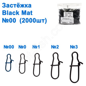 Застібка WL-100040 black mat (2000шт) №00
