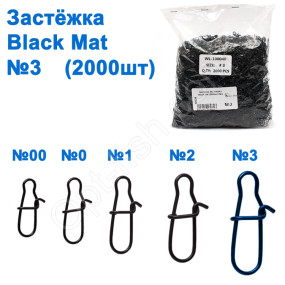 Застібка WL-100040 black mat (2000шт) №3