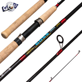 Спиннинговое удилище шт2 GOSS Superhard Carbon 3-15g 2,4м  *