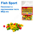 Пінопласт в протеїновому тесті Fish Sport mini (мед MIX) NEW