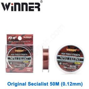Волосінь 50 метрів волосінь Winner Original Specialist №0501 50м 0,12 мм *