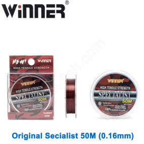 Волосінь 50 метрів волосінь Winner Original Specialist №0501 50м 0,16мм *