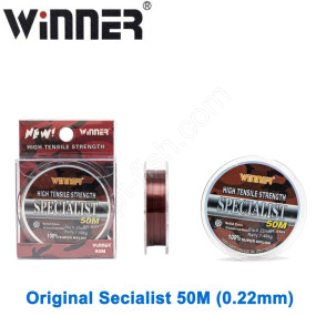 Волосінь 50 метрів волосінь Winner Original Specialist №0501 50м 0,22 мм *