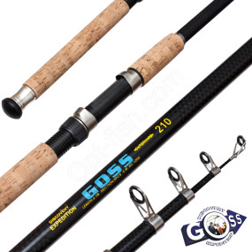 Вудилище спінінга телескоп Goss Superhard 80-120g 2,1м