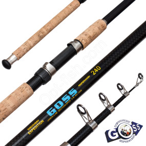 Вудилище спінінга телескоп Goss Superhard 80-120g 2,4