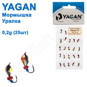 Мормышка Yagan Уралка-14 0,2g  (25шт)