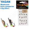 Мормышка Yagan клоп-головастик-1 0,2g (25шт)