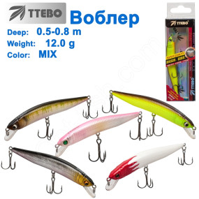 Воблер Ttebo M-AL90 (0,5-0,8m) 12g MIX