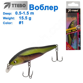 Воблер Ttebo M-CAM80 (0,5-1,5m) 5,5g# 01