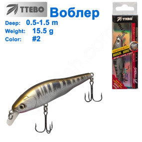 Воблер Ttebo M-CAM80 (0,5-1,5m) 5,5g# 02