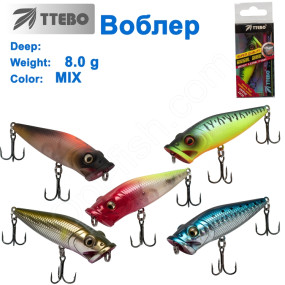 Воблер Ttebo P-RE65 8g MIX