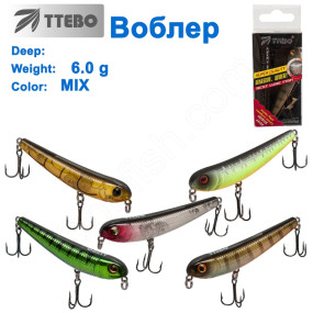 Воблер Ttebo X-DOG70 6g MIX