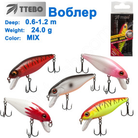 Воблер Ttebo S-CHT100 (0,6-1,2m) 24g MIX