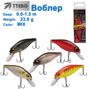 Воблер Ttebo S-L90 (0,8-1,5m) 23g MIX