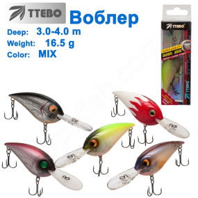 Воблер Ttebo C-AND65 (3-4m) 16,5g MIX