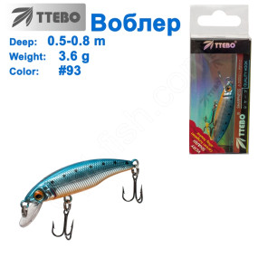 Воблер Ttebo M-RUF50 (0,5-0,8m) 3,6g# 93