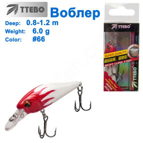Воблер Ttebo S-KID55 (0,8-1,2m) 6g# 66