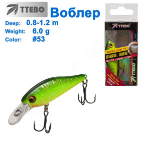 Воблер Ttebo S-KID55 (0,8-1,2m) 6g# 53