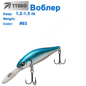 Воблер Ttebo S-GN70D (1,2-1,5m)# 93