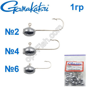 Микроджиг Gamakatsu 1g №4 (25шт)