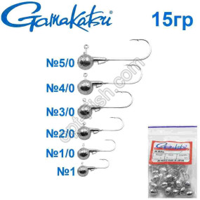 Джиг-головка Gamakatsu 15g №3/0 (25шт)