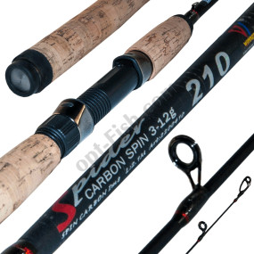 Вудилище спінінга ШТ2 Winner Spider Carbon №2200410 3-12g 2,1м *