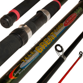Карповое удилище шефа Tele Great Carp №09211 100-300g 3,9м *