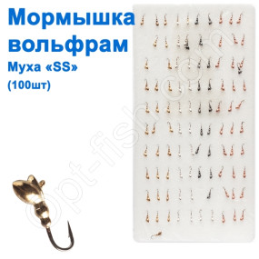Блешня вольфрам. Муха SS гачок Daiichi №18 (100шт.)