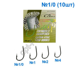 Гачок Cobra carp kayo heary (10шт) C1104 №1/0 *