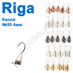 Мормышка вольф. Riga 116040 капля №50 4мм (25шт)