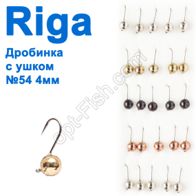 Мормышка вольф. Riga 101040 дробинка с ушком №54 4мм (25шт)