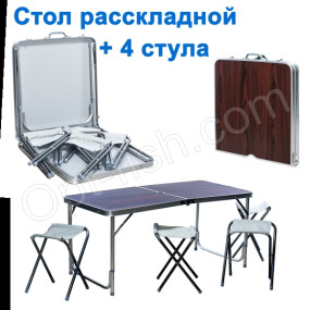 Стіл Winner з 4-ма стільцями кейс *