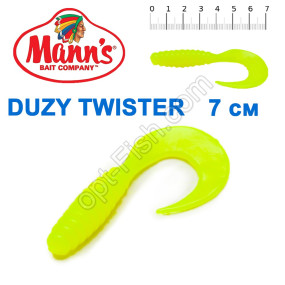 Силикон Manns Duzy Twister GRGB-038-70мм (20шт)