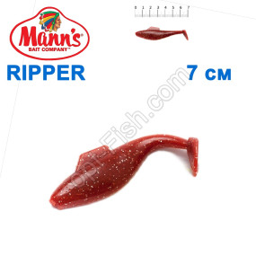 Силікон Manns Ripper MFMO-033-70мм z pletwa (20шт)