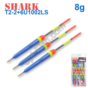 Поплавок Shark Тополь T2-2+6U1002LS (10шт)