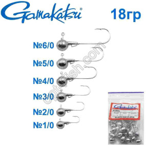 Джиг-головка Gamakatsu 18g №6/0 (25шт)