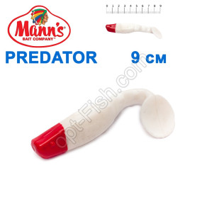 Силикон Manns Predator W-RN-066-90мм Czerwony Nos (20шт)