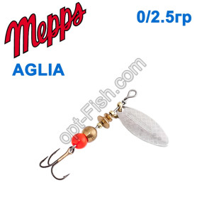 Aglia long srebrna-silver 0/2,5g