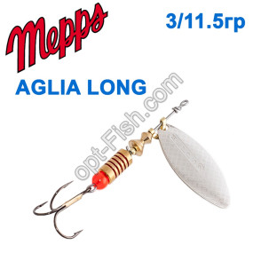 Aglia long srebrna-silver 2/7g