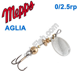 Aglia srebrna-silver 0/2,5g