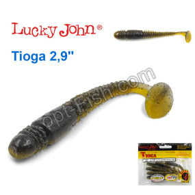 Виброхвост двухцветный 2,9 Tioga LUCKY JOHN*7 140103-T45